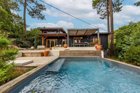 Property building, Living room, Swimming pool