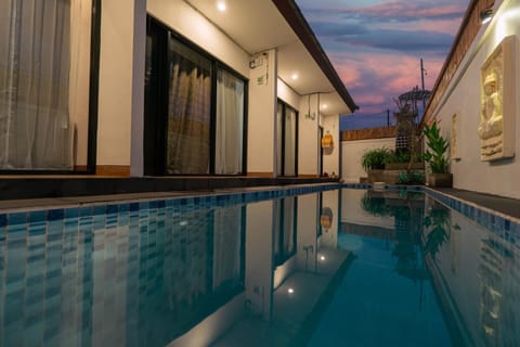 Swimming pool, Sunset