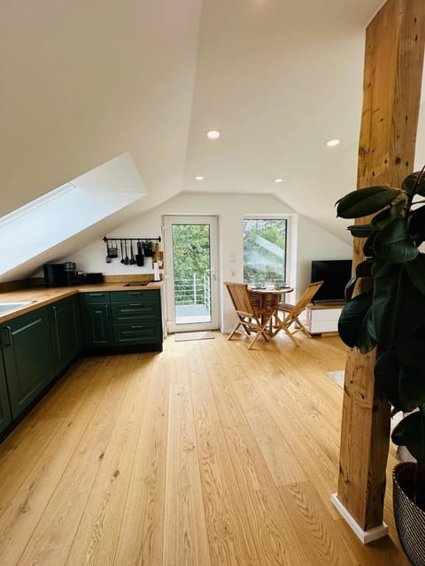 Kitchen or kitchenette, Living room, Dining area