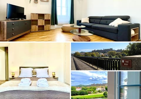 Property building, Living room, Bedroom, City view