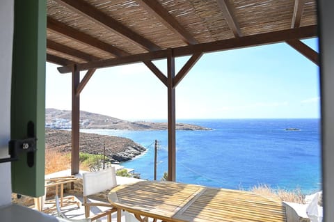 Patio, Natural landscape, Dining area, Sea view