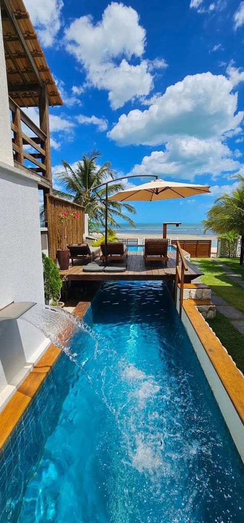 Pool view, Swimming pool, sunbed