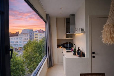 Kitchen or kitchenette, toaster