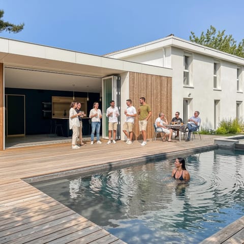 Property building, Restaurant/places to eat, Balcony/Terrace, Pool view, Swimming pool, Breakfast