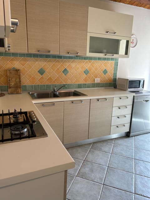 Kitchen or kitchenette, dishwasher, stove