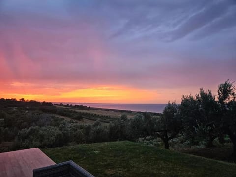 Natural landscape, Sea view, Sunset