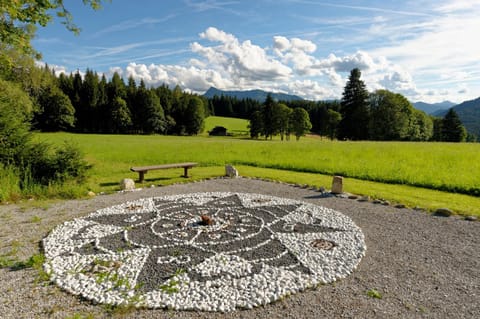 Natural landscape, Garden, Mountain view