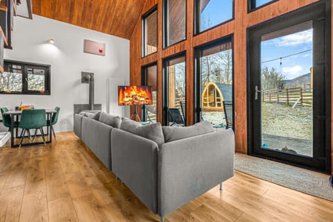 Natural landscape, Living room, Dining area