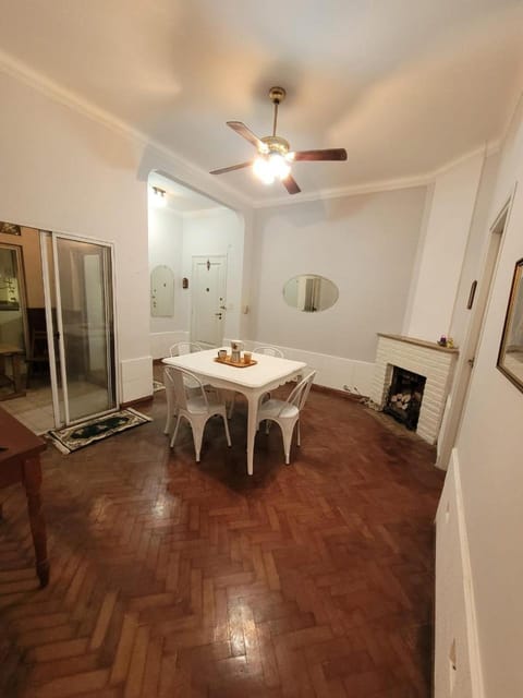 Living room, Dining area, fireplace