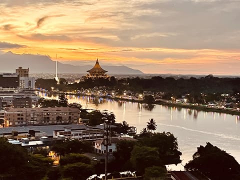 Nearby landmark, Day, Natural landscape, Bird's eye view, City view, Lake view, Mountain view, River view, Sea view, Sunrise, Sunset