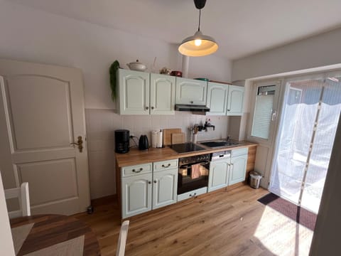 Kitchen or kitchenette, stove, kitchen