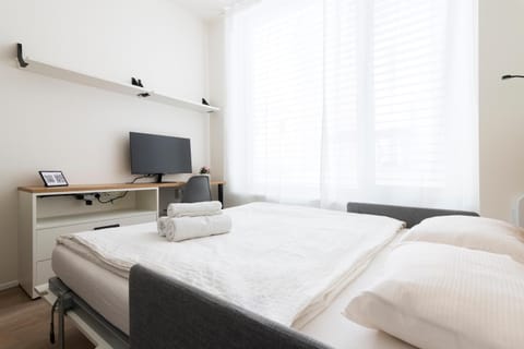 Bed, TV and multimedia, Photo of the whole room