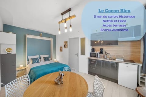 COCON BLEU #Confort # Calme #centre ville #parking facile Apartment in Beaune