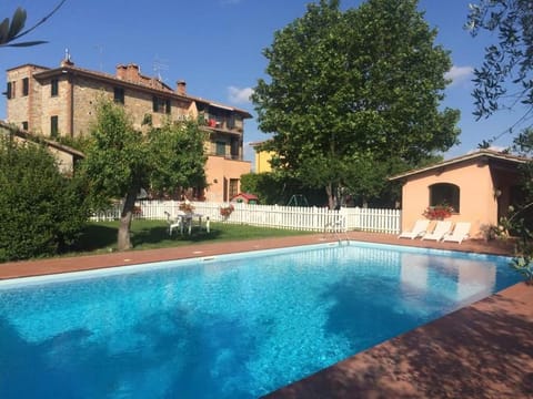 Property building, Facade/entrance, Spring, Day, Summer, Garden, On site, Garden view, Pool view, Swimming pool, Entertainment