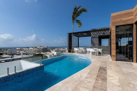 Balcony/Terrace, Pool view, Sea view, sunbed