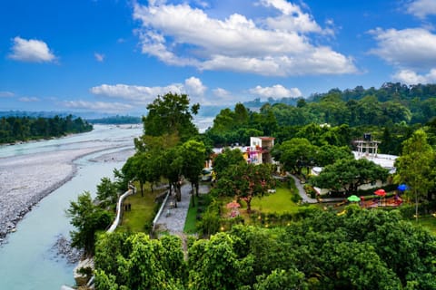 Day, Natural landscape, Bird's eye view, River view