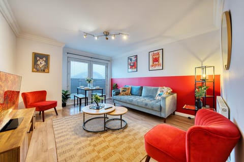 Modern 2 Bed Flat with Free Parking Apartment in Glasgow