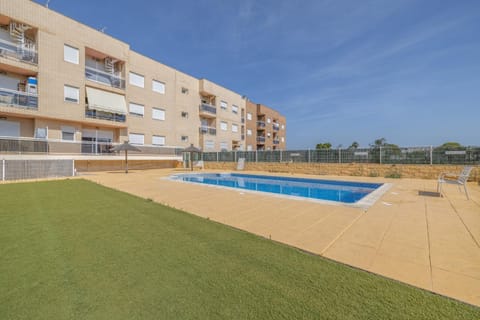 Property building, Living room, Swimming pool