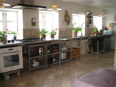 Strandgården på Skarø med færge fra Svendborg Villa in Svendborg