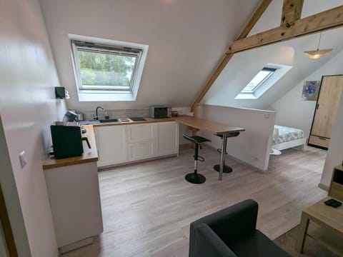 Bed, Kitchen or kitchenette, Photo of the whole room