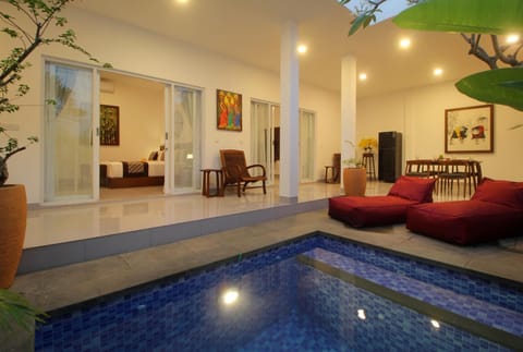 Living room, Seating area, Pool view, Swimming pool, Swimming pool