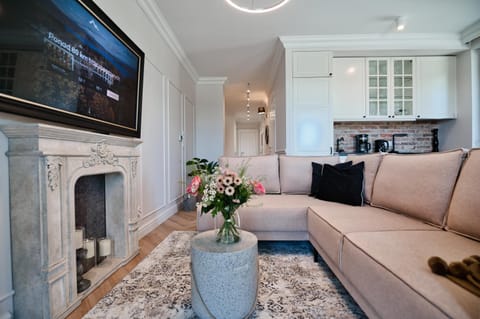 TV and multimedia, Kitchen or kitchenette, Living room, Seating area