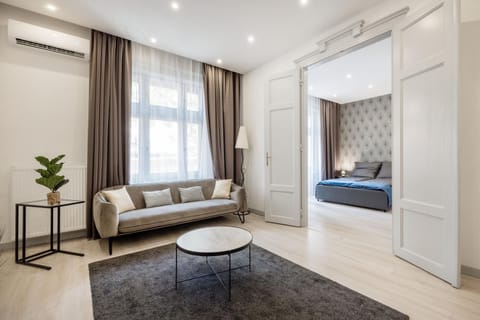 Living room, Seating area, Bedroom, air conditioner