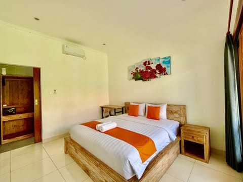 Bed, Bedroom, air conditioner