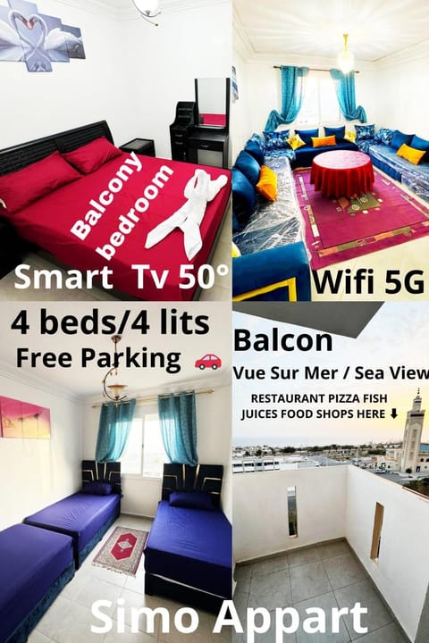Restaurant/places to eat, View (from property/room), Balcony/Terrace, Living room, Photo of the whole room, Bedroom, Sea view, Street view, bunk bed
