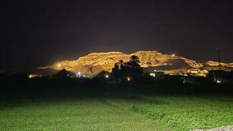 Nearby landmark, Night, Natural landscape, Mountain view