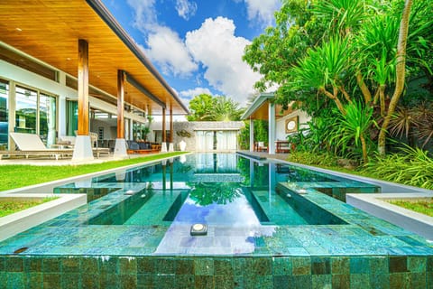 Property building, Day, Natural landscape, Garden, Garden view, Pool view, Swimming pool