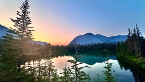 Natural landscape, Lake view, Sunset