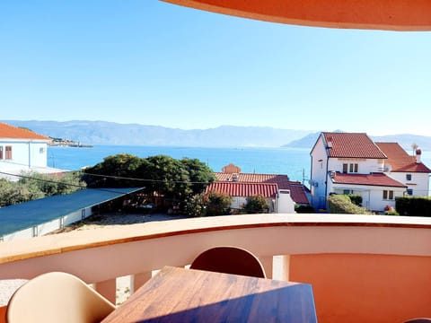 View (from property/room), Balcony/Terrace, Mountain view, Sea view