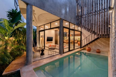 Patio, Natural landscape, Pool view, Swimming pool
