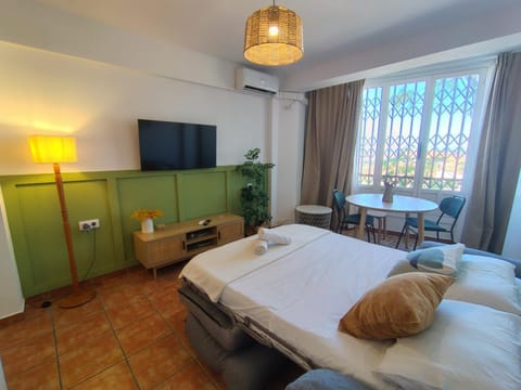 Bed, TV and multimedia, Seating area, Dining area, air conditioner