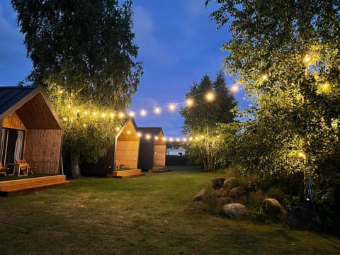Property building, Night, Natural landscape, Garden, Garden view