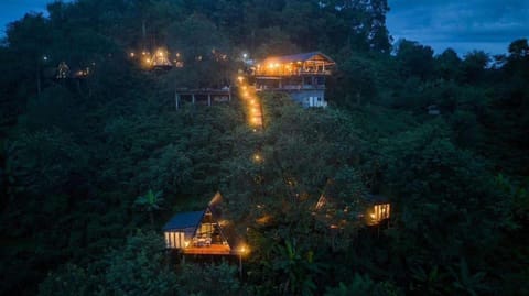 Property building, Night, Natural landscape