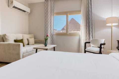 Bed, Mountain view
