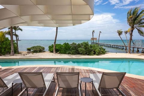 Patio, Day, Pool view, Sea view, Swimming pool, sunbed