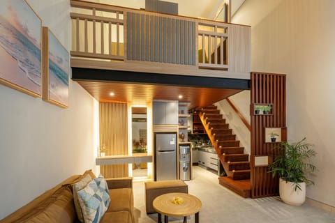 Kitchen or kitchenette, Living room, Bedroom