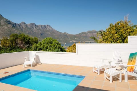 Patio, Mountain view, Swimming pool, sunbed