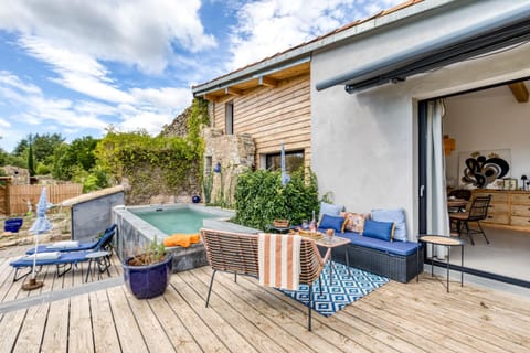 Property building, Living room, Swimming pool