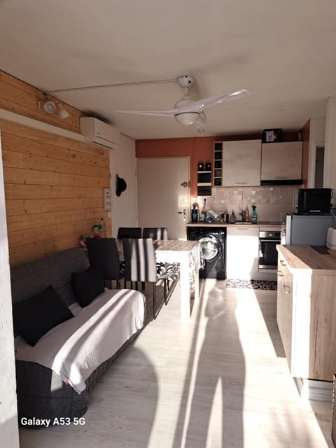 Kitchen or kitchenette, Living room, Seating area, Dining area, oven, stove