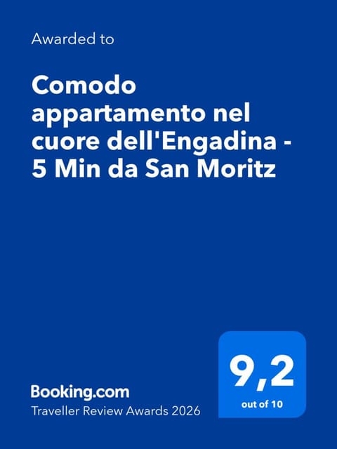 Comodo appartamento nel cuore dell'Engadina - 5 Min da San Moritz Apartment in Samedan