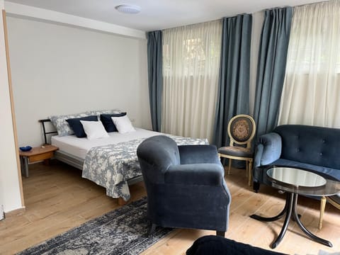 Bed, Photo of the whole room, Seating area, Bedroom
