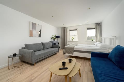 Bed, Living room, Photo of the whole room, Seating area, Bedroom