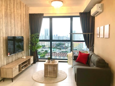 Living room, Seating area, air conditioner
