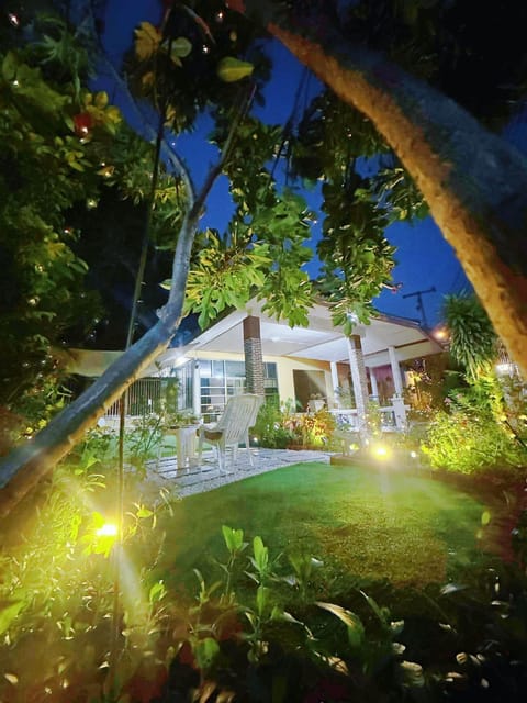 Property building, Spring, Night, Garden, Garden view