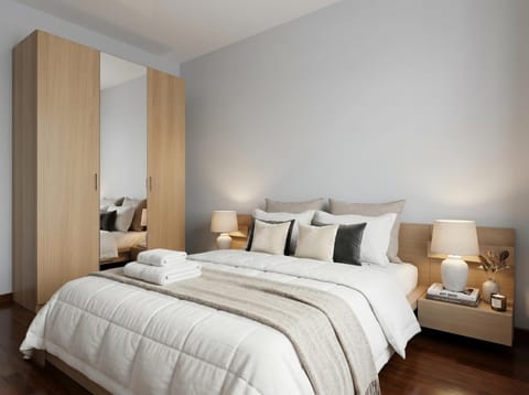 Bed, Photo of the whole room, Bedroom, wardrobe