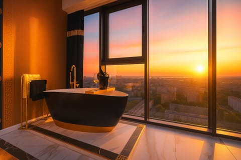 View (from property/room), Bedroom, River view, Sunrise, Open Air Bath, Bath